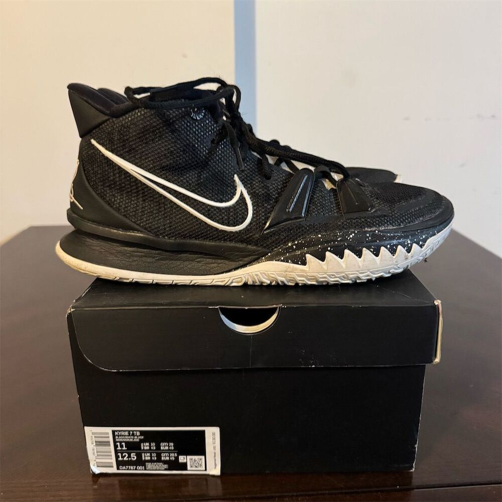Nike Kyrie 7 TB Men's Black Mid Top Basketball Sneakers
